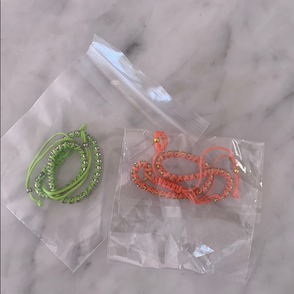 String bracelets with diamonds